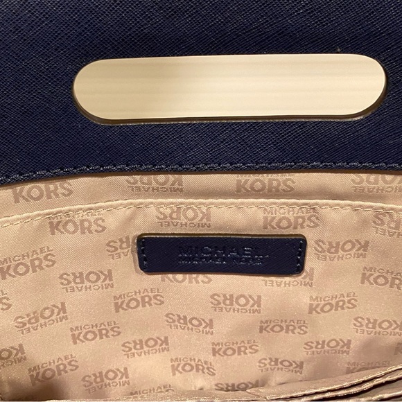 Michael Kors Clutch Shoulder Bag in Navy - Picture 5 of 7
